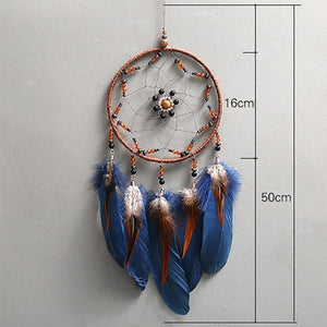 1Pcs Handmade Dream Catcher Indian Style Woven Wall Hanging Decoration White Dreamcatcher Wedding Party Hanging Decor
