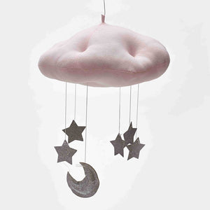 1Pcs Nordic Style Baby Kids Room Decorations Cloth Cloud With Moon Star Tent Hanging Decor Nursery Ornamets Photograph Props