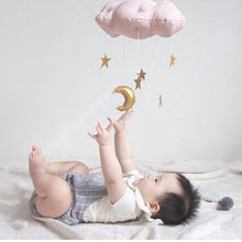 Load image into Gallery viewer, 1Pcs Nordic Style Baby Kids Room Decorations Cloth Cloud With Moon Star Tent Hanging Decor Nursery Ornamets Photograph Props
