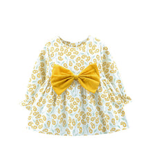 Load image into Gallery viewer, 2019 Autumn New Infant Toddler Baby Girl Dress Cotton Long Sleeve Bow Princess Party Dress