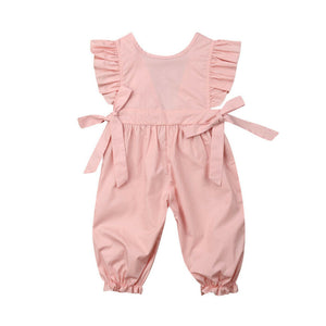 2019 Newborn Toddler Girls Sleeveless Ruffle Romper Bow Jumpsuit Baby Playsuit Summer Clothes Romper Outfits 0-24M