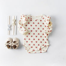 Load image into Gallery viewer, 2019 Spring New Girl Baby Small Love Romper Cotton Long Sleeve One-piece NewBorn Kids Children Jumpsuit Modis Daddy Tiny Cottons