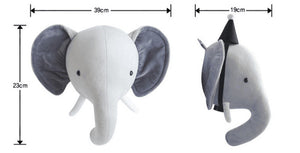 Animal Head Elephant Deer Fox Swan Lion Tiger Head For Baby Room Decor Baby Kids Bedroom Hangings Wall Decor Gifts