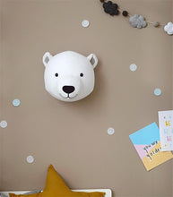 Load image into Gallery viewer, Animal Head Elephant Deer Fox Swan Lion Tiger Head For Baby Room Decor Baby Kids Bedroom Hangings Wall Decor Gifts