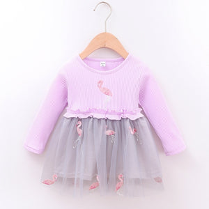 Autumn Baby Dress Long Sleeve Infant Baby Girls Dresses Cotton Kids Clothes