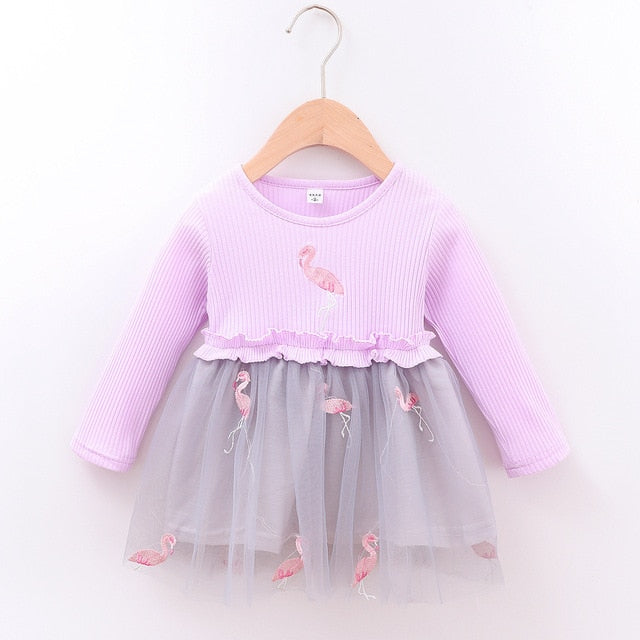 Autumn Baby Dress Long Sleeve Infant Baby Girls Dresses Cotton Kids Clothes