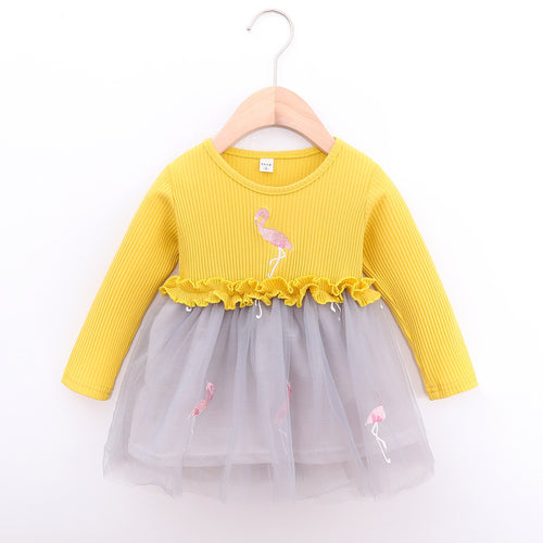 Autumn Baby Dress Long Sleeve Infant Baby Girls Dresses Cotton Kids Clothes