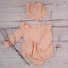 Load image into Gallery viewer, Autumn Baby Girl Clothes Cotton Long Sleeve Baby Romper For New Born Winter Boutiques Linen Playsuit Photo Props Infant Outfit