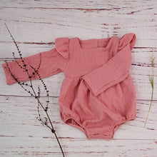 Load image into Gallery viewer, Autumn Baby Girl Clothes Cotton Long Sleeve Baby Romper For New Born Winter Boutiques Linen Playsuit Photo Props Infant Outfit