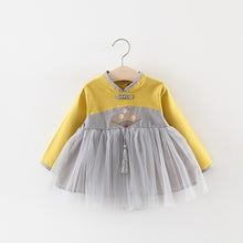 Load image into Gallery viewer, Autumn Girl Dress Chinese Style Kids Dresses for Girls Cotton Long Sleeve Princess Dress Fashion Girls Clothing