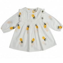 Load image into Gallery viewer, Baby Girls Clothes Summer Baby Dress Frill Sleeve Newborn Infant Dresses Cotton Pineapple Sleeveless Toddler Dresses