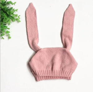 Baby Rabbit Ears Hat Infant Toddler Autumn Winter Knitted Caps for Children Baby Bunny Beanie Hats Accessories Photography Props