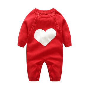 Baby Rompers Long Sleeve Newborn Boys Jumpsuits Clothing 100% Cotton Knitted Toddler Girls Overalls Winter Warm Children Outfits