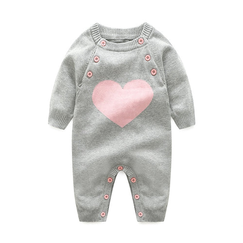 Baby Rompers Long Sleeve Newborn Boys Jumpsuits Clothing 100% Cotton Knitted Toddler Girls Overalls Winter Warm Children Outfits
