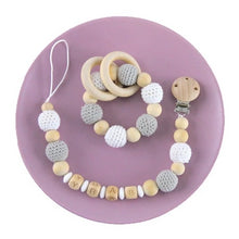 Load image into Gallery viewer, Baby Toys 1set Crochet Amigurumi Elephant Owl Rattle Bell Custom Newborn Pacifier Clip Montessori Toy Educational Baby Rattle