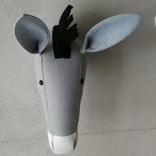 Load image into Gallery viewer, Plush Stuffed Head Wall Mount