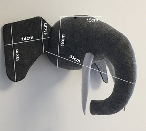 Plush Stuffed Head Wall Mount