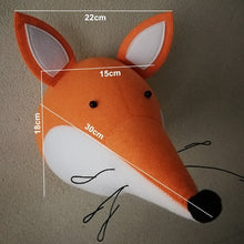 Load image into Gallery viewer, Plush Stuffed Head Wall Mount