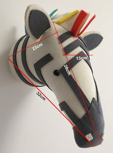 Plush Stuffed Head Wall Mount