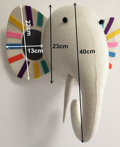 Plush Stuffed Head Wall Mount