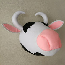 Load image into Gallery viewer, Plush Stuffed Head Wall Mount
