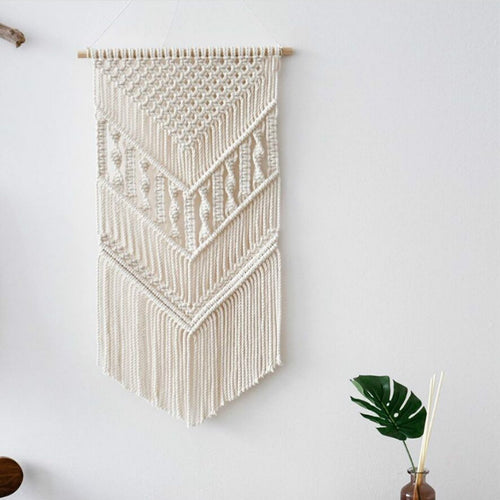Boho Decor Macrame Wall Hanging Hand-woven Wall Tapestry Living Room Bedroom Hotel Homestay Model Mexican Home Decoration