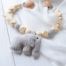 Load image into Gallery viewer, Bopoobo 1PC Baby Rattle Mobile Elephant Toys Pram Cart Activity Bar With Rattle Bed Bells Dummy Clip Pacifier Toy Soother Holder