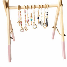 Load image into Gallery viewer, Bopoobo Classic Wooden Baby Gym Without Gym Toys Activity Gym Toy Accessories Montessori Rattles Nursery  Teether Shelf Portico