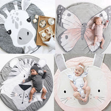 Load image into Gallery viewer, Cartoon Animals Baby Play Mats Pad Toddler Kids Crawling Blanket Round Carpet Rug Toys Mat For Children Room Decor Photo Props