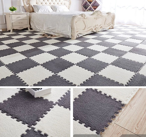 Children Carpet EVA Foam Shu Velveteen Mat Puzzle Baby Play Mat Interlock Exercise Floor Mat for Baby Gym Speelkleed