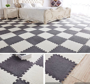 Children Carpet EVA Foam Shu Velveteen Mat Puzzle Baby Play Mat Interlock Exercise Floor Mat for Baby Gym Speelkleed