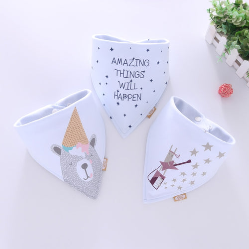 Cotton Baby Bibs Newborn Baby Stuff Babador Feeding Burp Cloth Towel Bandana Bibs Cartoon Baby Bib for Newborns Bavoir Babero