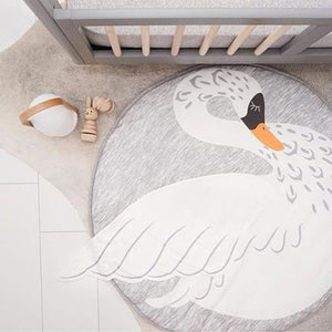 Crawling Mat, Cute Animals Baby Adventure Carpet, 100% Cotton Children's Floor Play Game Mat, Best Play Mat for Kids Room Decor