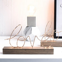 Load image into Gallery viewer, Creative Home Decorative Figurines Ornaments LED Lamp Light LOVE Letters Living Room Bedroom Layout Decoration Birthday Gift