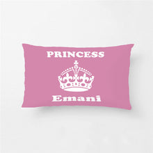 Load image into Gallery viewer, Custom Baby Cute Pink Princess Throw Pillow Cover Decorative Pillow Case Cotton Polyester Baby Nursery Cushion Covers