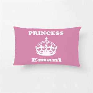 Custom Baby Cute Pink Princess Throw Pillow Cover Decorative Pillow Case Cotton Polyester Baby Nursery Cushion Covers