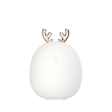 Load image into Gallery viewer, Dimmable LED Night Light Silicone Animal Cartoon Lamp USB Rechargeable for Children Kids Baby Gift Bedside Bedroom Living Room