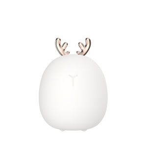 Dimmable LED Night Light Silicone Animal Cartoon Lamp USB Rechargeable for Children Kids Baby Gift Bedside Bedroom Living Room