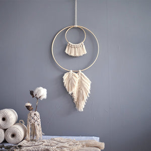 Dream Catcher Macrame Tapestry wall hanging Handmade Cotton Weaving Living Room Bedroom Ornaments B&B Decoration Boho Decor