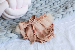 Fashion big bow design shorts Baby Cotton Underwear Girls Panties Kids Children lace Underpants 3-24m
