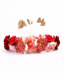 Mom and Me Feather Flower Crown