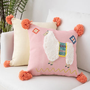Fringe Pillow Cojines Decorativos Para Sofa Chair Cushion Living Room Nap Pillow Tufted Literary Photo Christmas Pillow Cover