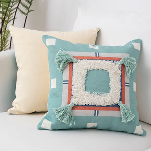 Fringe Pillow Cojines Decorativos Para Sofa Chair Cushion Living Room Nap Pillow Tufted Literary Photo Christmas Pillow Cover