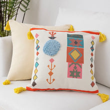 Load image into Gallery viewer, Fringe Pillow Cojines Decorativos Para Sofa Chair Cushion Living Room Nap Pillow Tufted Literary Photo Christmas Pillow Cover