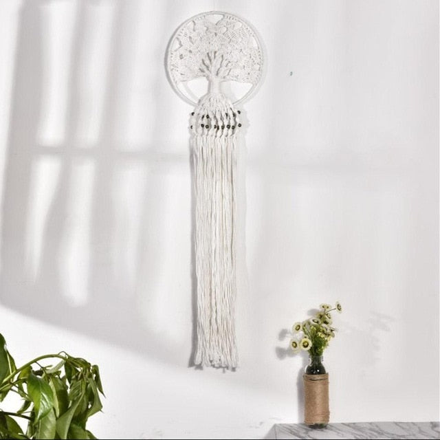 Hand-Woven Dream Catcher Wall Hanging Home Decor Boho Diameter Decoration Ornament Macrame Wall Hanging Dream Catcher Handmade
