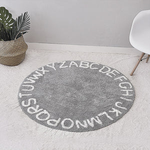 Handmade ABC Alphabet Kids Crawling Mat Super Soft Cotton Fabric Educational Non-Slip Nursery Rug Best Play Mat Carpet for Kids