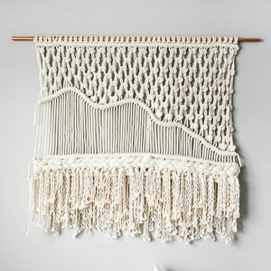Handmade Wall  Tapestry Hanging Macrame Decorations Bohemia Handcraft Tassel Tapestry Background Wall Farmhouse Decor Boho