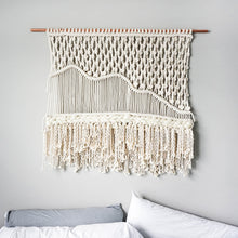 Load image into Gallery viewer, Handmade Wall  Tapestry Hanging Macrame Decorations Bohemia Handcraft Tassel Tapestry Background Wall Farmhouse Decor Boho
