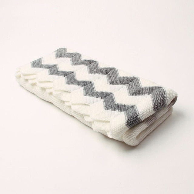 High Quality Children's Knitted Blanket Newborn Super Soft Warm Infant Woolen Blanket For Boys Girls Kids 102*76cm For Crib Bed