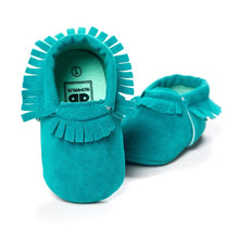 Load image into Gallery viewer, Hot PU Suede Leather Newborn Baby Boy Girl Baby Moccasins Soft Moccs Shoes Bebe Fringe Soft Soled Non-slip Footwear Crib Shoe